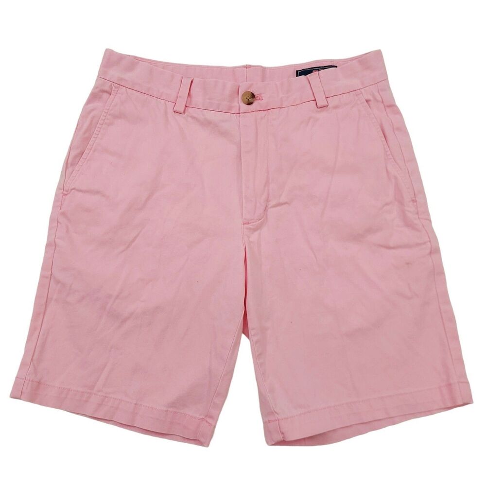 Vineyard Vines Breaker Short 9" Mens 30 Pink Flat Front Chino Casual Outdoor